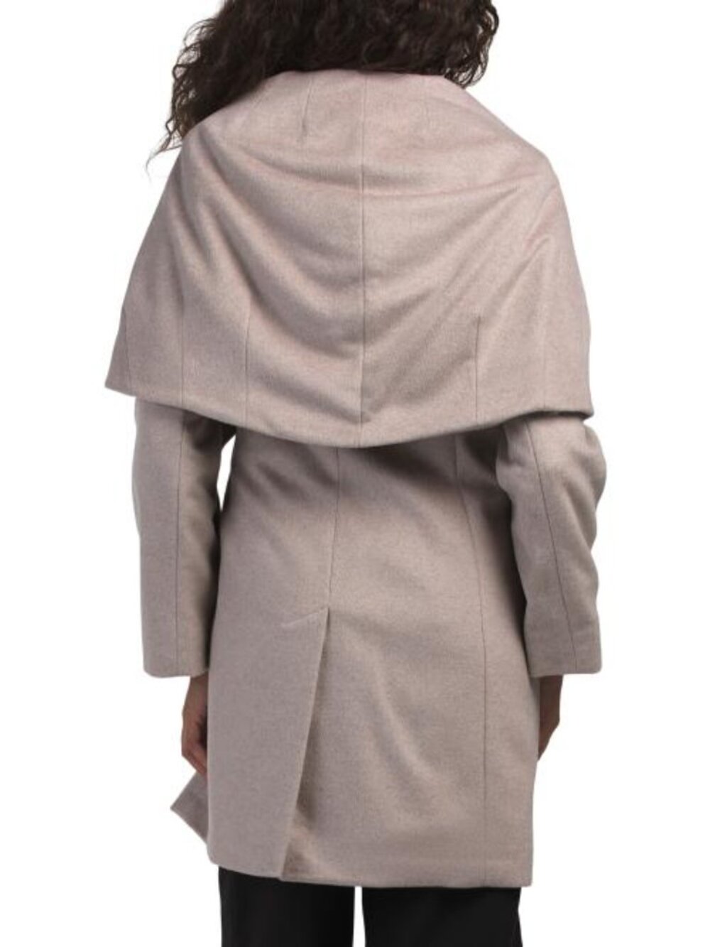 VIA SPIGA Wool Blend Hooded Belted Coat - Picture 2 of 3